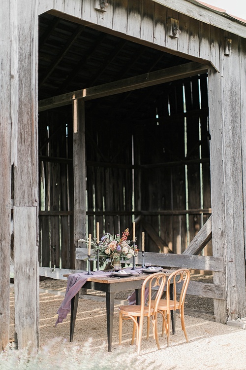 Richly Colored and Romantic Wedding Inspiration Photo Shoot at Early Mountain Vineyards with specialty rentals by Paisley and Jade 