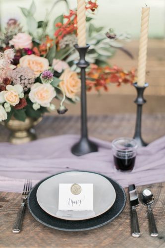 Richly Colored and Romantic Wedding Inspiration Photo Shoot at Early Mountain Vineyards with specialty rentals by Paisley and Jade