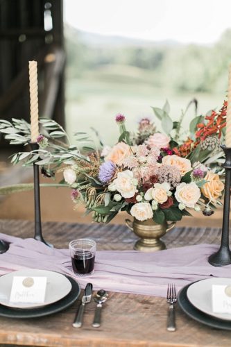 Richly Colored and Romantic Wedding Inspiration Photo Shoot at Early Mountain Vineyards with specialty rentals by Paisley and Jade