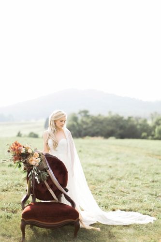 Richly Colored and Romantic Wedding Inspiration Photo Shoot at Early Mountain Vineyards with specialty rentals by Paisley and Jade