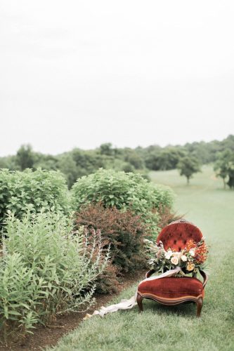 Richly Colored and Romantic Wedding Inspiration Photo Shoot at Early Mountain Vineyards with specialty rentals by Paisley and Jade