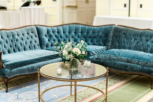 Southern Wedding V9 Launch Party at The Carolina Inn in Chapel Hill NC with specialty furniture and decor rentals by Paisley & Jade