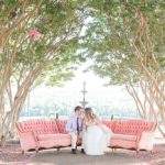 Gorgeous engagement photo shoot at Libby Hill Park in Richmond Virginia captured by Shalese Danielle Photography planned by Posh PR with vintage sofa rental by Paisley & Jade