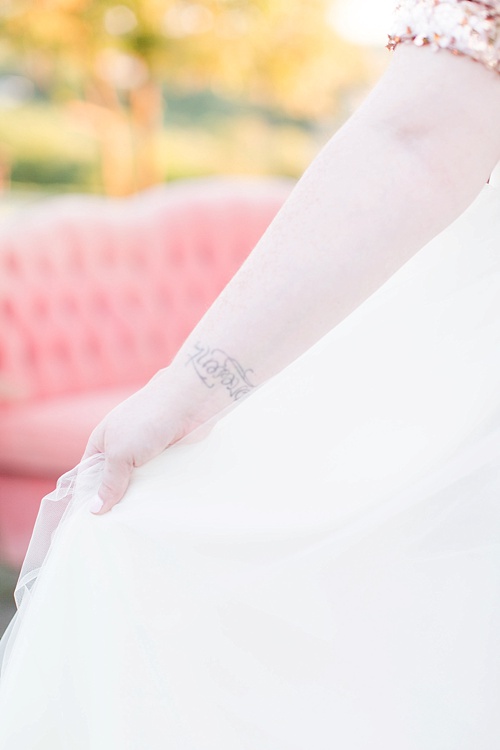 Gorgeous engagement photo shoot at Libby Hill Park in Richmond Virginia captured by Shalese Danielle Photography planned by Posh PR with vintage sofa rental by Paisley & Jade 