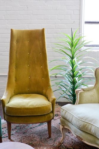 Pantone color of the year inspired lounges and dining designs created and styled with rental items by Paisley & Jade