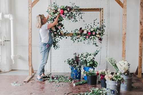 Enchanting peony inspired wedding shoot by Annamarie Akins , Whimsy Event Planning and Amanda Veronee at Highpoint & Moore with space and specialty rentals by Paisley & Jade 