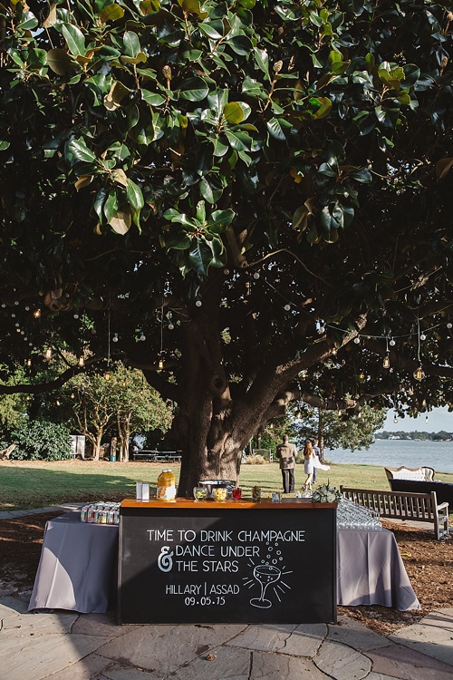 Romantic waterside wedding at Norfolk Botanical Gardens with specialty and vintage rentals by Paisley & Jade 