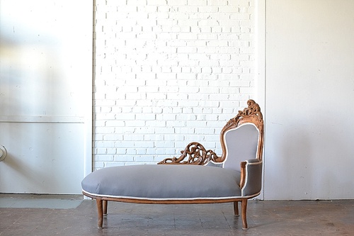 Marietta chaise lounge available for rent by Paisley & Jade 