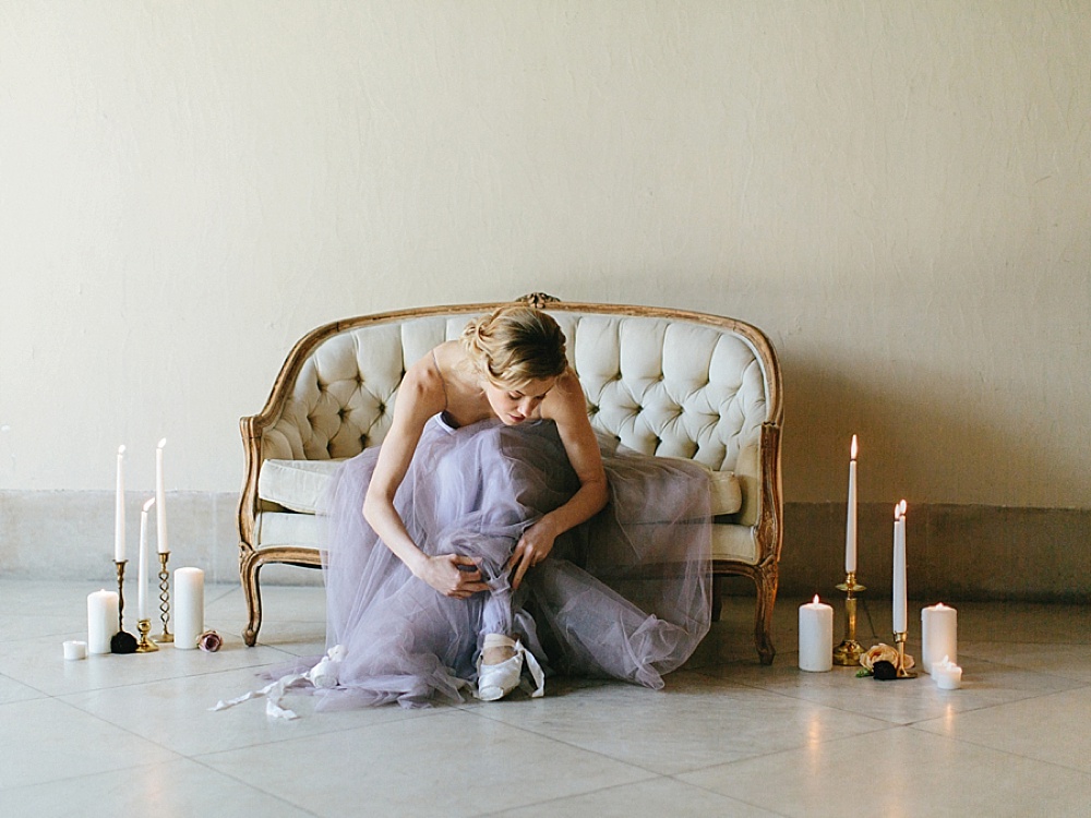 Moody ballet inspired shoot by Josh & Serena at The Branch Museum of Architecture & Design with specialty rentals by Paisley & Jade