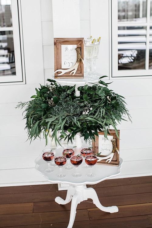 Winter boho chic styled shoot at Upper Shirley Vineyards with specialty rentals by Paisley & Jade 