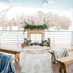 Winter boho chic styled shoot at Upper Shirley Vineyards with specialty rentals by Paisley & Jade