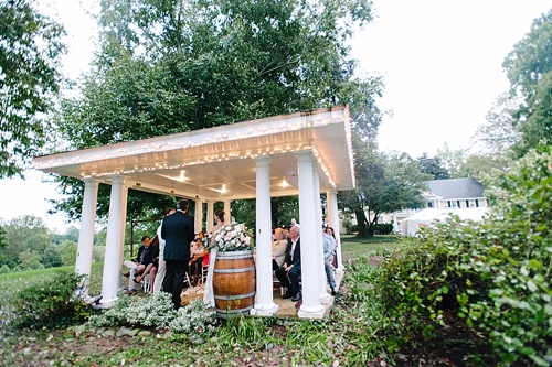 Pretty pink and white outdoor wedding at Prospect Hill Plantation with specialty rentals by Paisley & Jade 