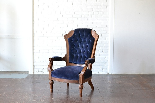 Vintage Nottingham chair available for rent by Paisley & Jade 