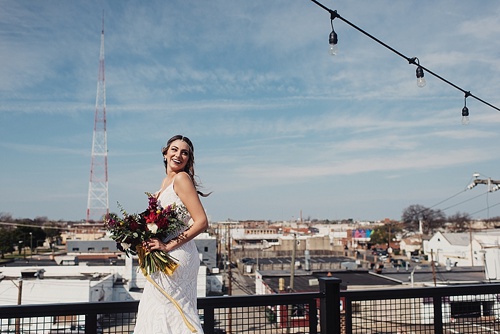 Eclectic and artsy wedding inspiration at The Hofheimer Building in Richmond Va with specialty rentals by Paisley & Jade. Images by Alex C Tenser Photography 