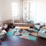 Mid-Century Modern lounge package available for rent by Paisley & Jade