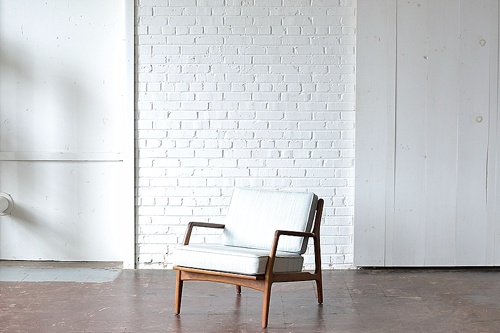 Mid Century Modern chair available for rent by Paisley & Jade 