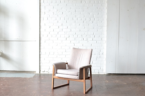 Mid Century Modern chair available for rent by Paisley & Jade 