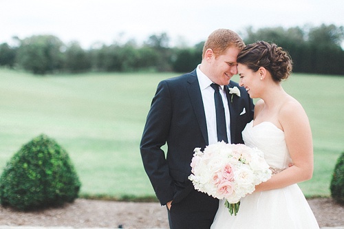 Samantha & Ben's elegant real wedding at Dover Hall with vintage and specialty rentals by Paisley & Jade 