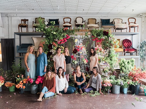 Tulipina floral workshop at Highpoint & Moore with specialty rentals and space by Paisley & Jade. Images by Corbin Gurkin 