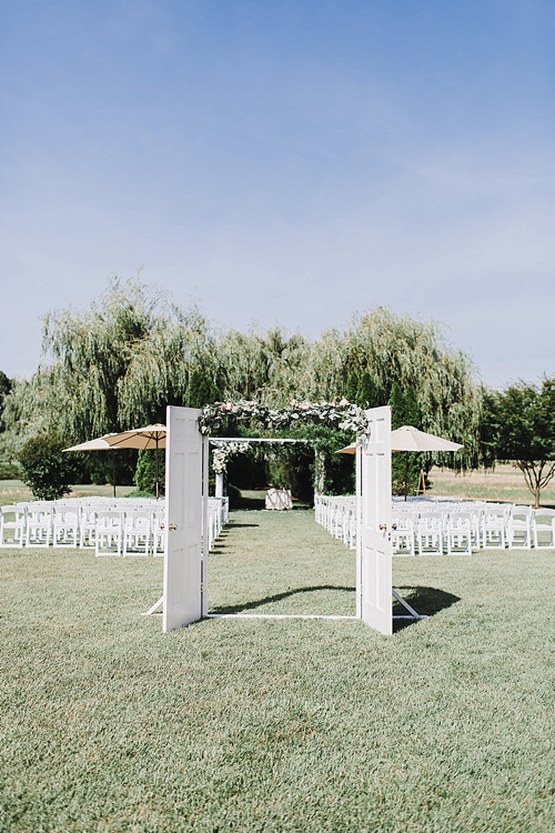 Elegant wedding at The Inn at Huntingfield Creek with specialty rentals by Paisley & Jade 