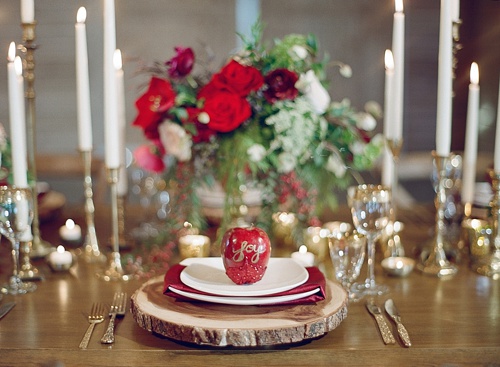 Gorgeous holiday wedding inspiration at Mount Ida Farm with specialty and vintage rentals by Paisley & Jade 