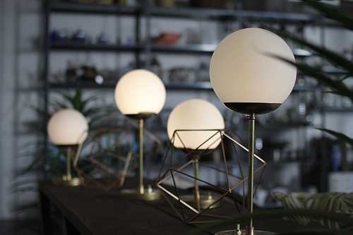 Wonderful wireless lamps by Paul Paige available to rent for you next event by Lighting Professors and Paisley & Jade 