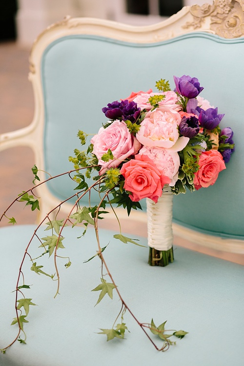 Colorful and chic wedding at the Merrimon Wynne House with specialty and vintage rentals by Paisley & Jade 