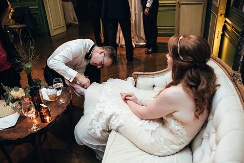 Moody and eclectic wedding at the Meridian House in Washington DC with specialty and vintage rentals by Paisley & Jade