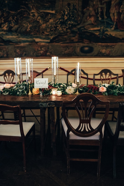 Moody and eclectic wedding at the Meridian House in Washington DC with specialty and vintage rentals by Paisley & Jade