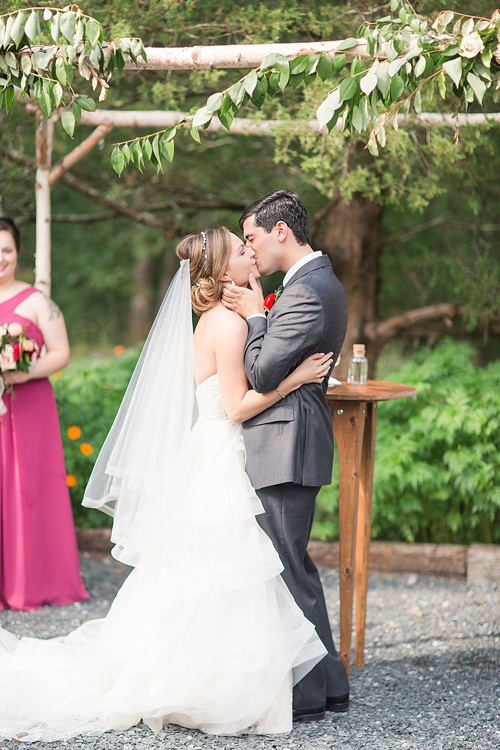 Gorgeous outdoor wedding at The Mill at Fine Creek with photography by Katelyn James and specialty rentals by Paisley and Jade 