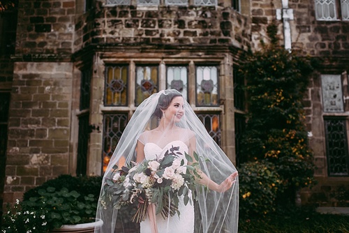 Gorgeous fine art bridal styled shoot at the Virginia House with planning by Maggie Richard Designs, photography by Alex C. Tenser and specialty and vintage rentals by Paisley & Jade.