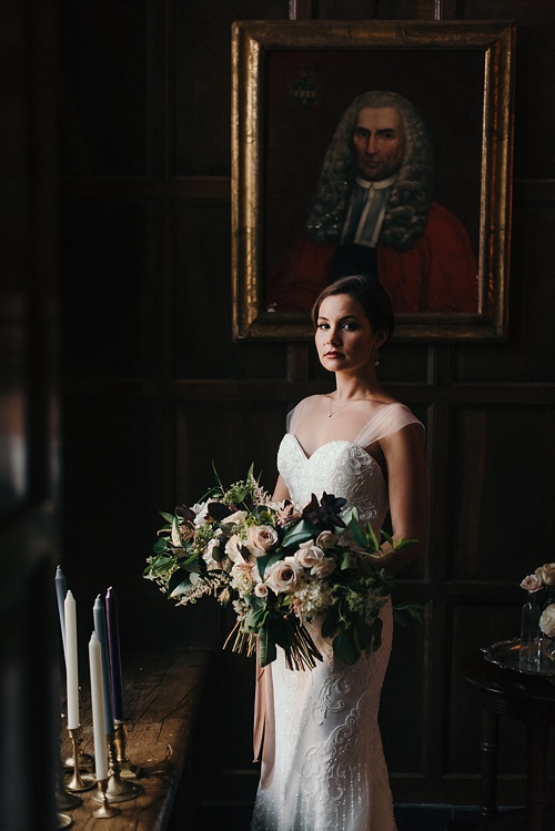 Gorgeous fine art bridal styled shoot at the Virginia House with planning by Maggie Richard Designs, photography by Alex C. Tenser and specialty and vintage rentals by Paisley & Jade.
