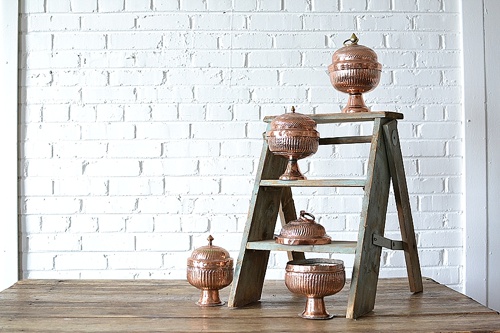 Copper Urns available for rent by Paisley & Jade