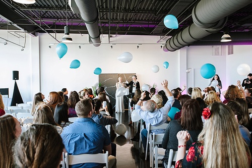 Modern & Industrial Wedding style at the Bon Secours Washington Redskins Training camp for The Wedding Crashers Tour in Richmond, Va with specialty rental items by Paisley & Jade 