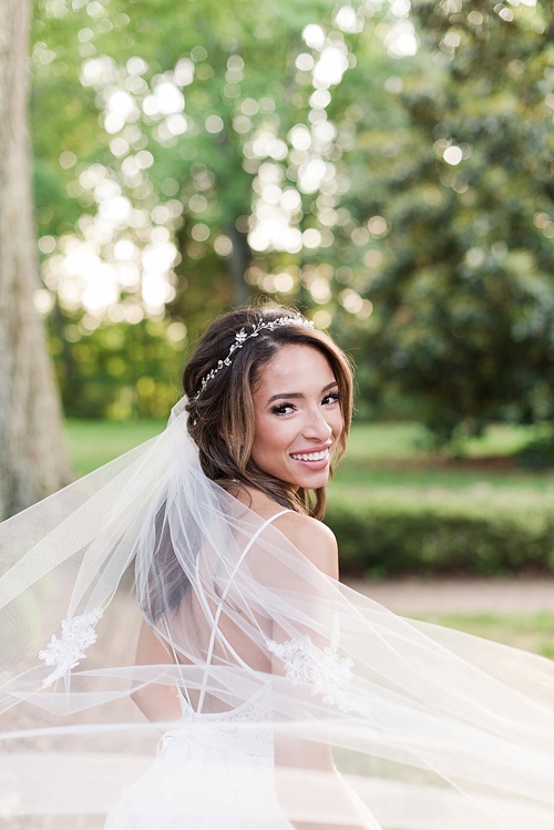 Beautiful pastel outdoor wedding at Seven Springs Farm with specialty and vintage rentals by Paisley & Jade 