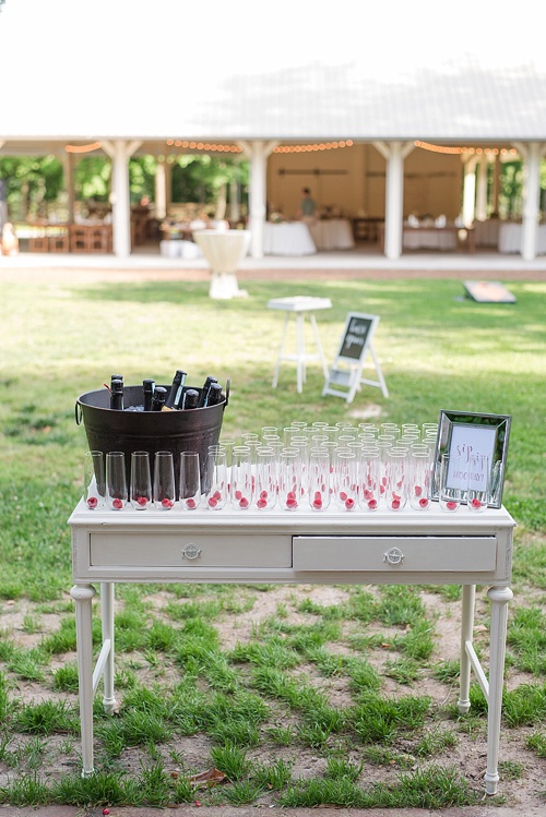 Beautiful pastel outdoor wedding at Seven Springs Farm with specialty and vintage rentals by Paisley & Jade 