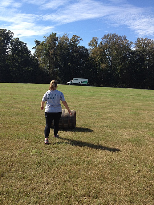 Co-captain of Paisley & Jade, Perkins, on site making a delivery for an event!