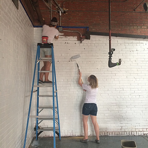 Tart Event Co. came to Highpoint & Moore to help Paisley & Jade paint their new 10,000 square feet of space for their vintage and speciality rental inventory!