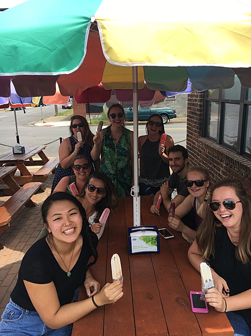 Paisley & Jade is located just a block away from King of Pops in Scott's Addition and the P&J team took a field trip on a hot summer day after a weekend full of events!