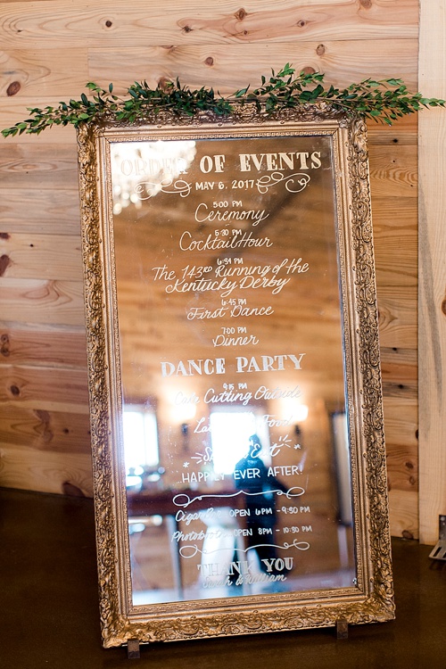 Beautiful custom hand-lettering and calligraphy for events and weddings with rental items and services provided by Paisley & Jade 