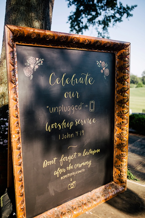 Beautiful custom hand-lettering and calligraphy for events and weddings with rental items and services provided by Paisley & Jade 