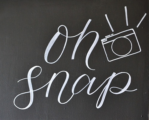Beautiful custom hand-lettering and calligraphy for events and weddings with rental items and services provided by Paisley & Jade 