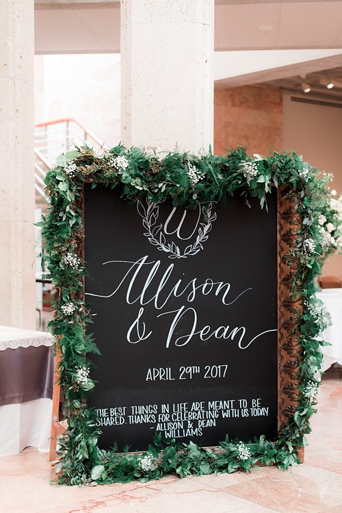 Beautiful custom hand-lettering and calligraphy for events and weddings with rental items and services provided by Paisley & Jade 