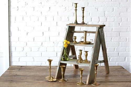 Gold and Brass Smallwares Collection perfect for weddings and events available for rent by Paisley and Jade 