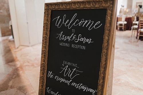 Beautiful custom hand-lettering and calligraphy for events and weddings with rental items and services provided by Paisley & Jade