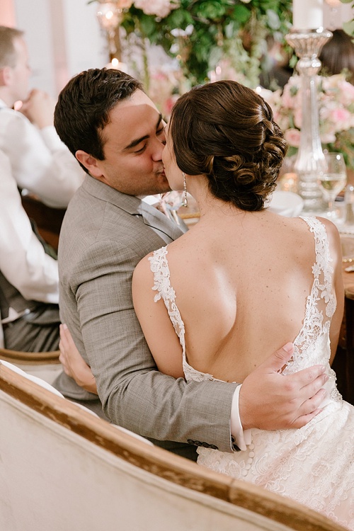 Elegant pastel colored wedding at The Mill At Fine Creek with images by David Abel Photography and specialty rentals by Paisley & Jade