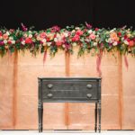 Elegant Copper Wedding Ceremony at Altria Theater in Richmond, Va with specialty rentals by Paisley & Jade