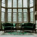 Elegant Emerald and White Winter Wedding at The Branch Museum of Architecture & Design in Richmond, Va with specialty lounge rentals by Paisley & Jade