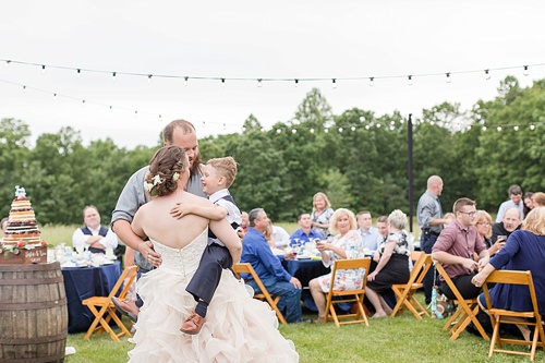 Americana and rustic outdoor wedding with specialty and vintage rentals by Paisley & Jade