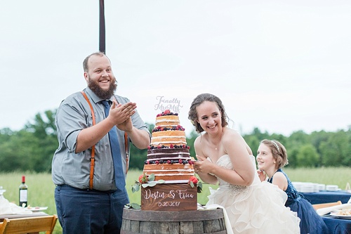 Americana and rustic outdoor wedding with specialty and vintage rentals by Paisley & Jade